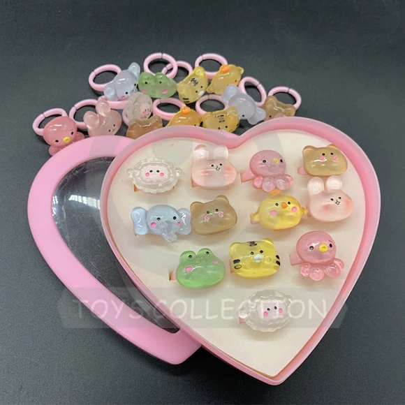 Plastic Cute Cartoon Animal Ring