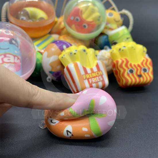 PU Food Slow Rising Stress Toy Key Chain Party