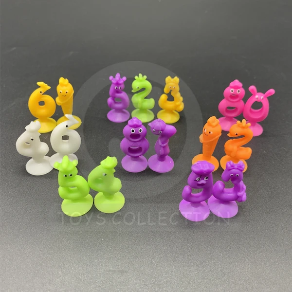 PVC Animal Number Sucker Figurine