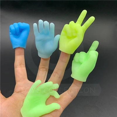 Novelty Gesture Squeeze Finger Puppet