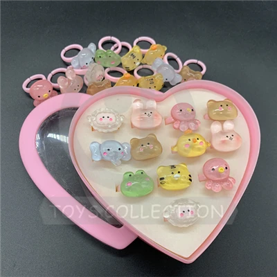 Plastic Cute Cartoon Animal Ring