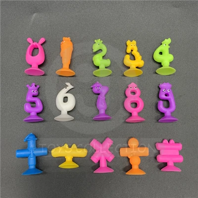 PVC Animal Number Sucker Figurine