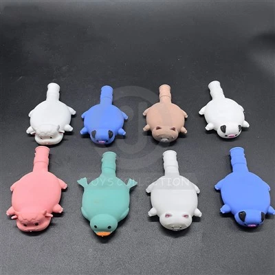Stretchy Cute Animal Blowing Toys