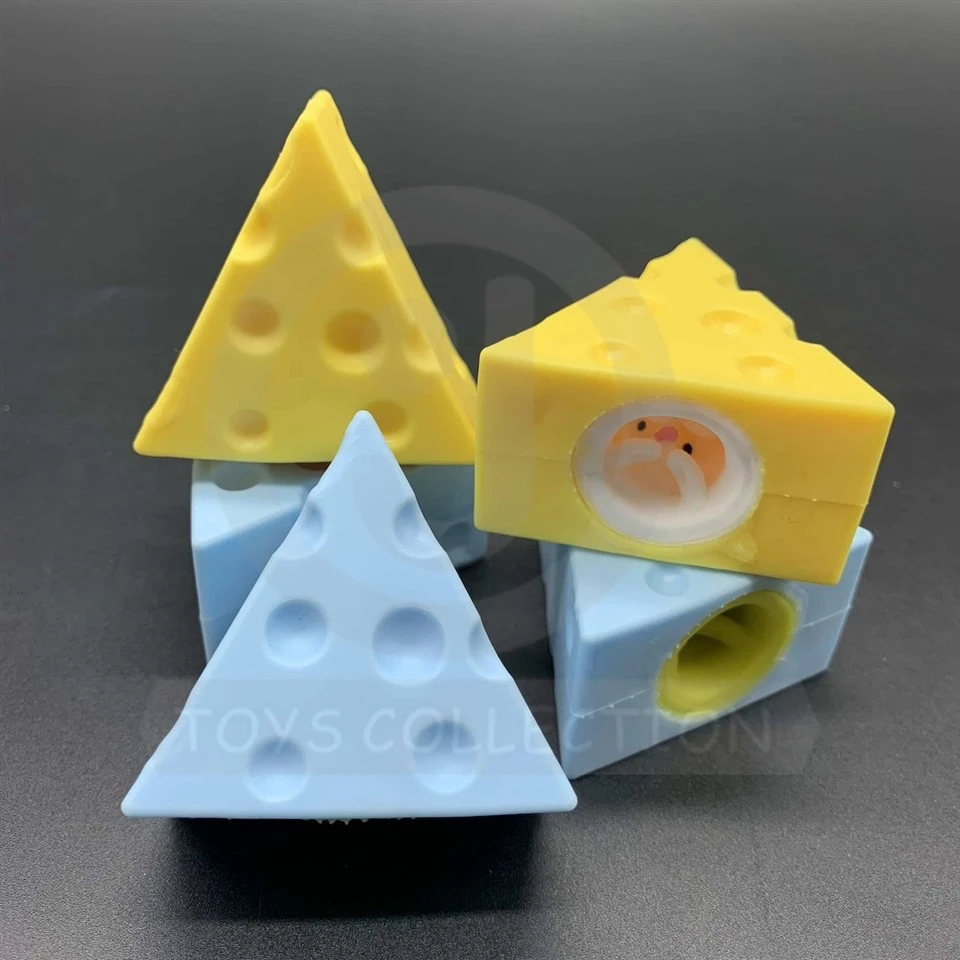 Squeeze Pops Mouse In Triangle Shape Cheese Toy